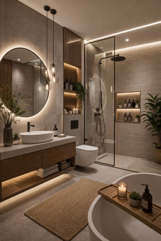 modern bathroom decor ideas luxury minimalist spa bathroom design